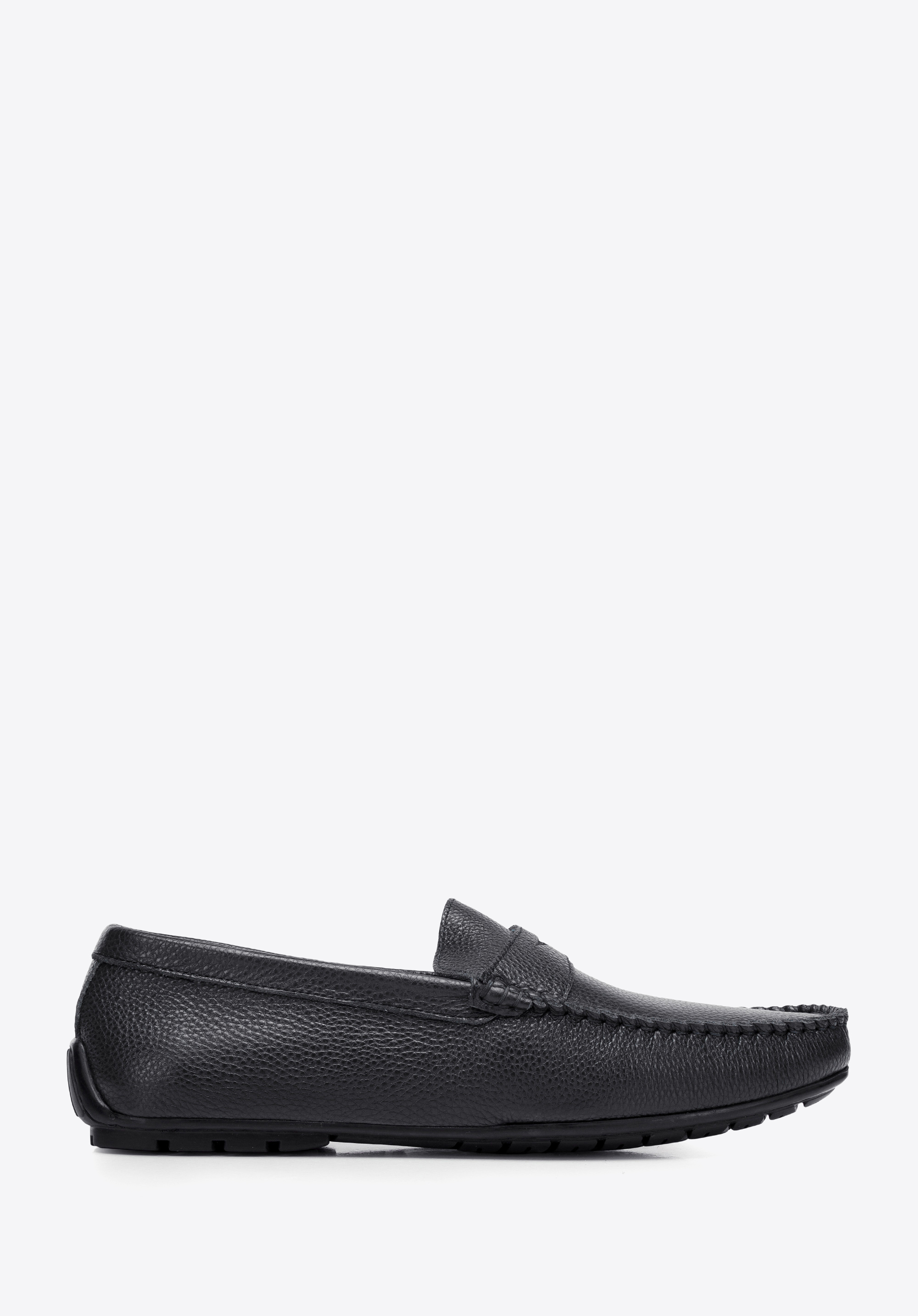 Mokassins aus Leder, schwarz, 94-M-903-1-44, Bild 1