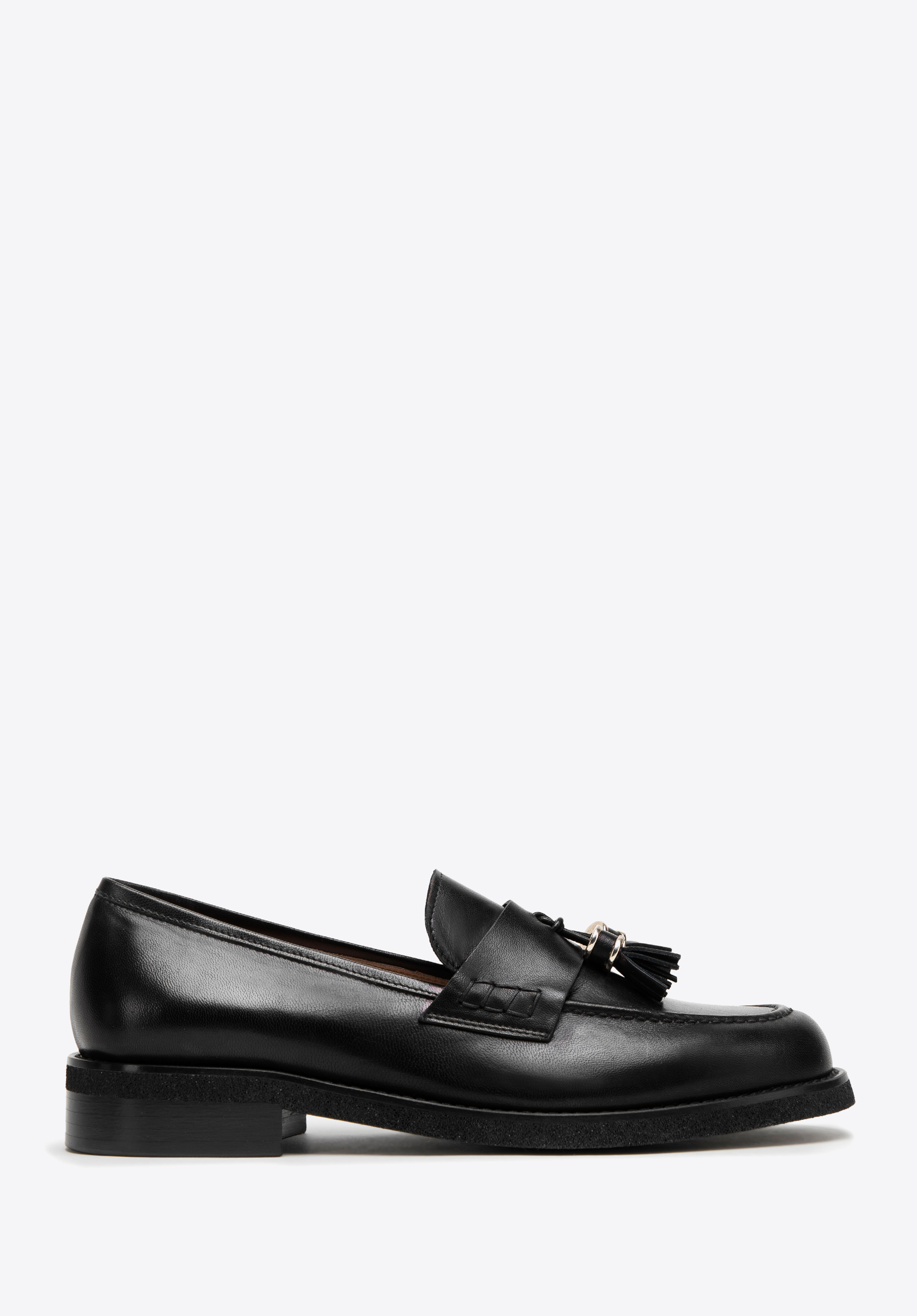 Damen Leder Mokassins, schwarz, 98-D-105-1-40, Bild 1