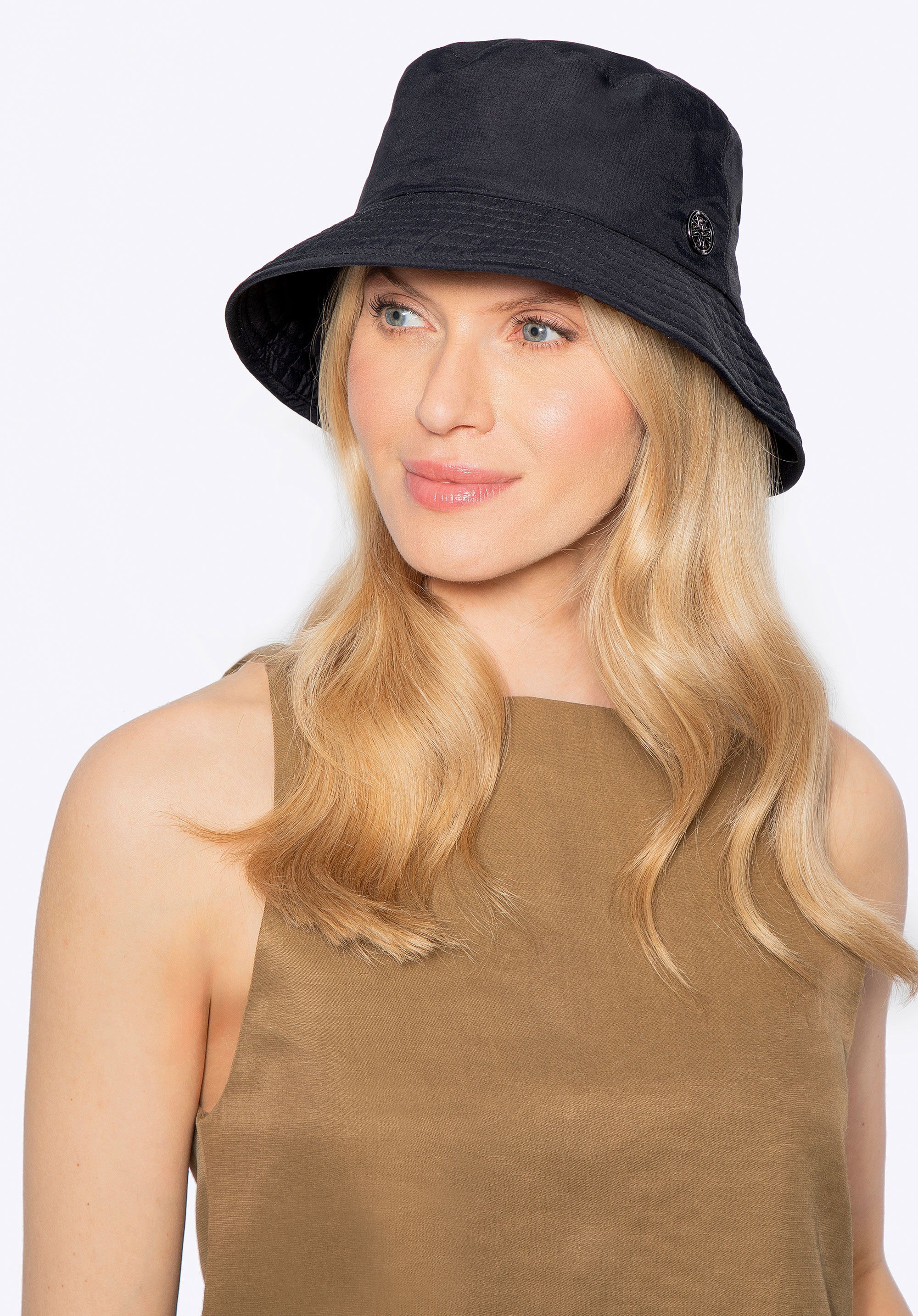 Nylon-Fischerhut für Damen, schwarz, 100-HF-001-1, Bild 1