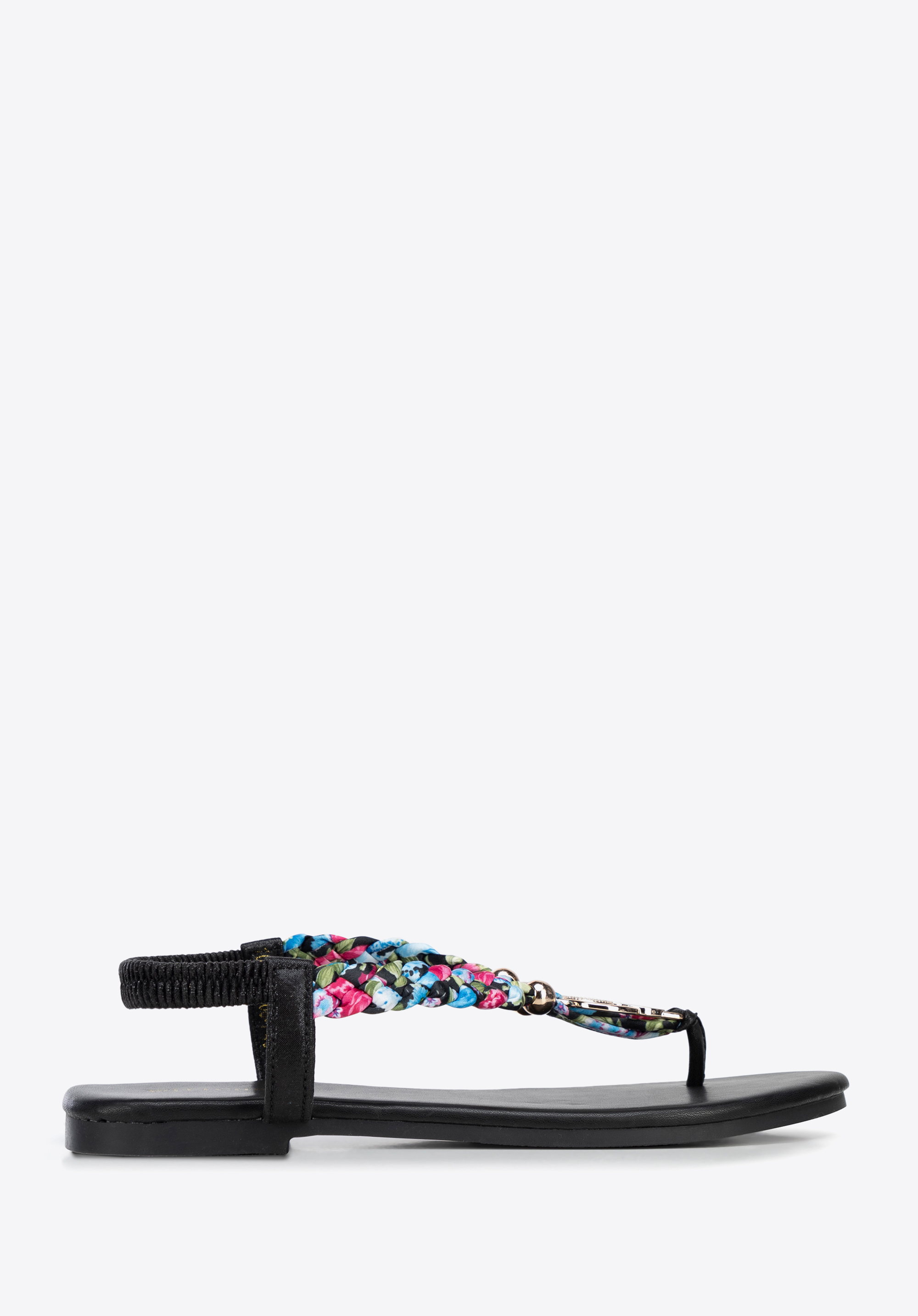 Öko-Leder-Flip-Flops für Damen, schwarz, 100-DP-808-1-41, Bild 1