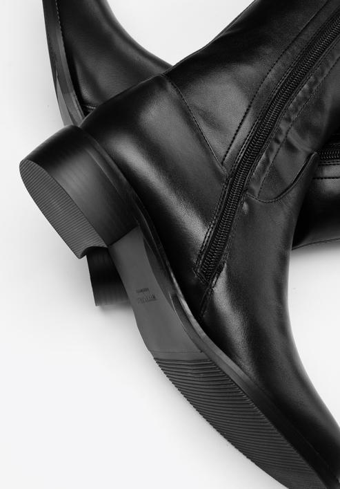 Overknee-Stiefel aus Leder für Damen, schwarz, 97-D-503-1-35, Bild 6