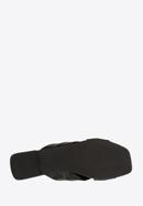 Pantoletten aus Leder mit Knoten, schwarz, 94-D-752-P-39, Bild 6