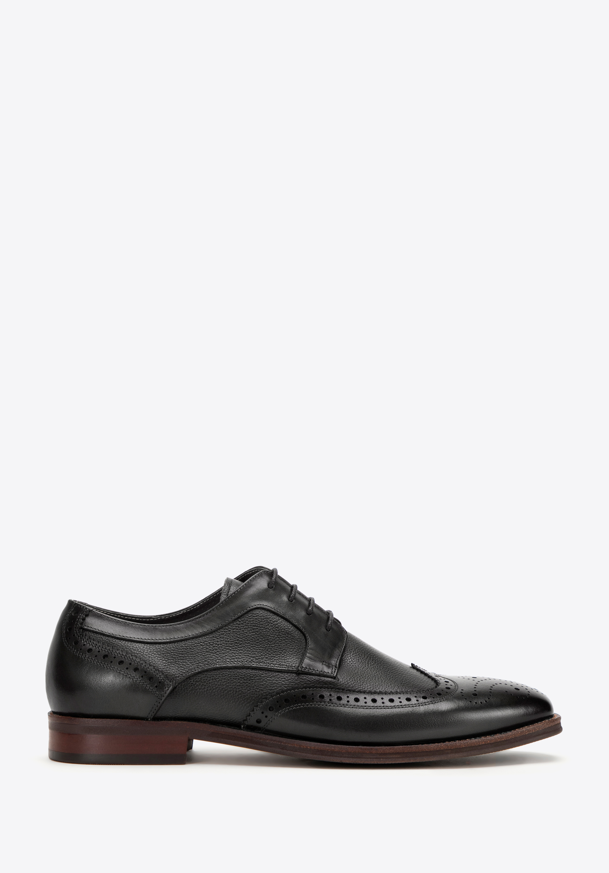 Perforierte Brogue-Schuhe aus Leder für Herren, schwarz, 99-M-505-1-43, Bild 1