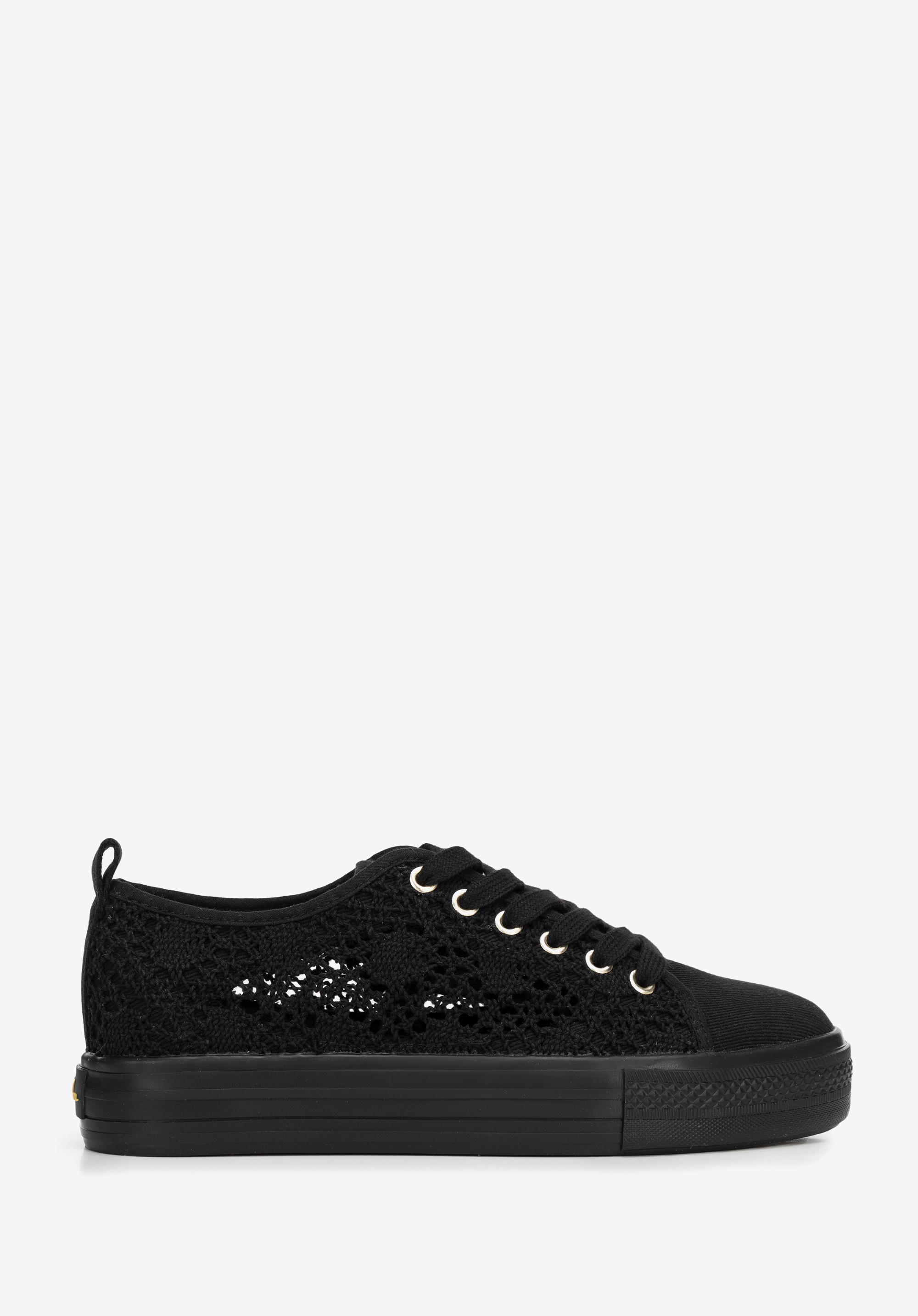 Perforierte Damen-Sneaker, schwarz, 100-DP-802-1-41, Bild 1