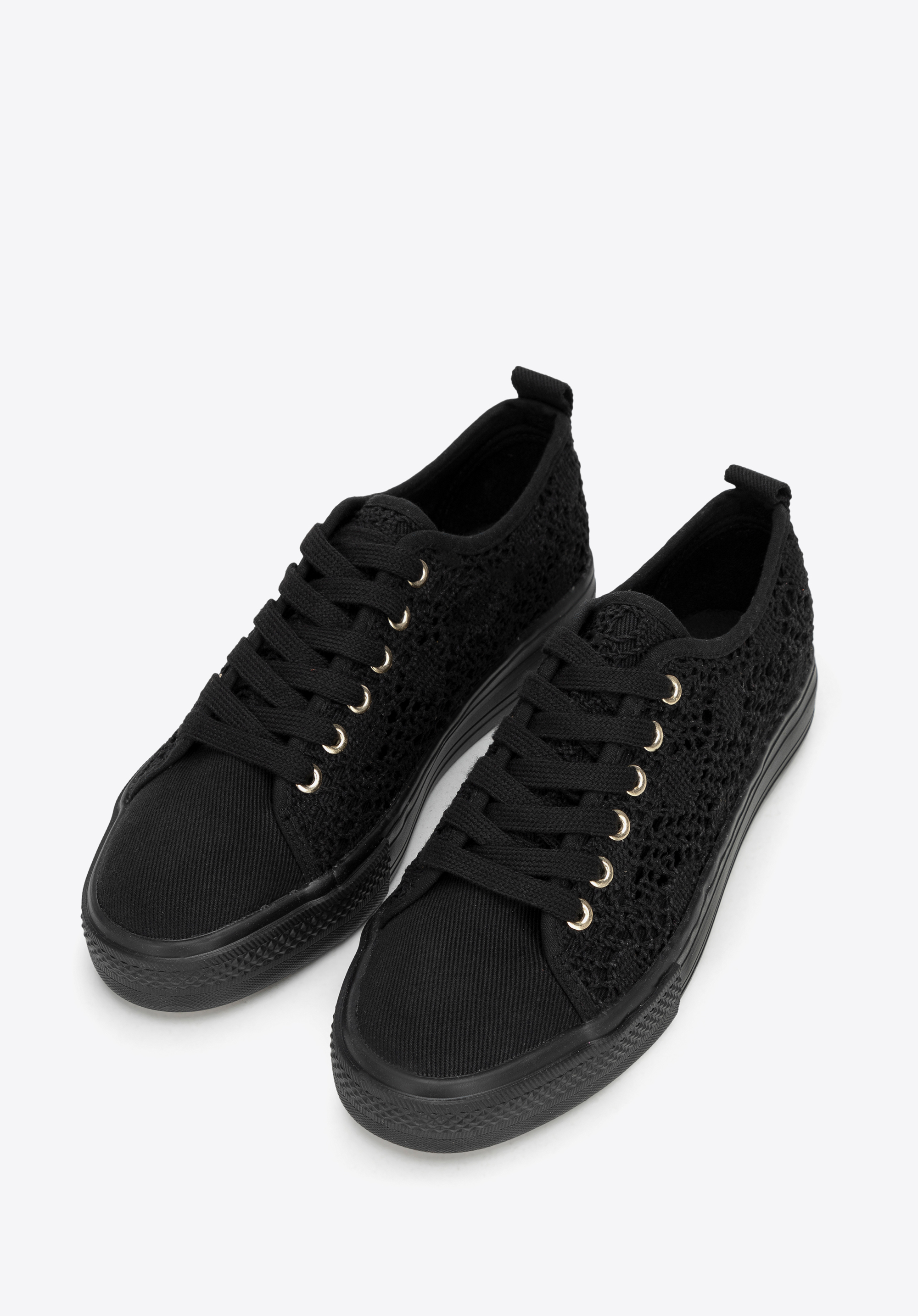 Perforierte Damen-Sneaker, schwarz, 100-DP-802-1-41, Bild 1