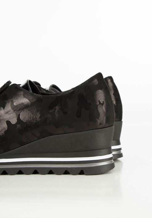 Plateau-Sneakers für Damen, schwarz, 95-D-651-1-41, Bild 8