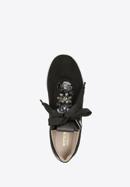 Plateau-Sneakers für Damen mit Perlen, schwarz, 95-D-656-9-39, Bild 5