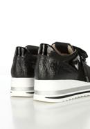 Plateau-Sneakers für Damen mit Perlen, schwarz, 95-D-656-1-36, Bild 8