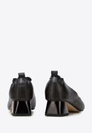 Pumps aus Leder mit Gummiband, schwarz, 94-D-502-1-37, Bild 5
