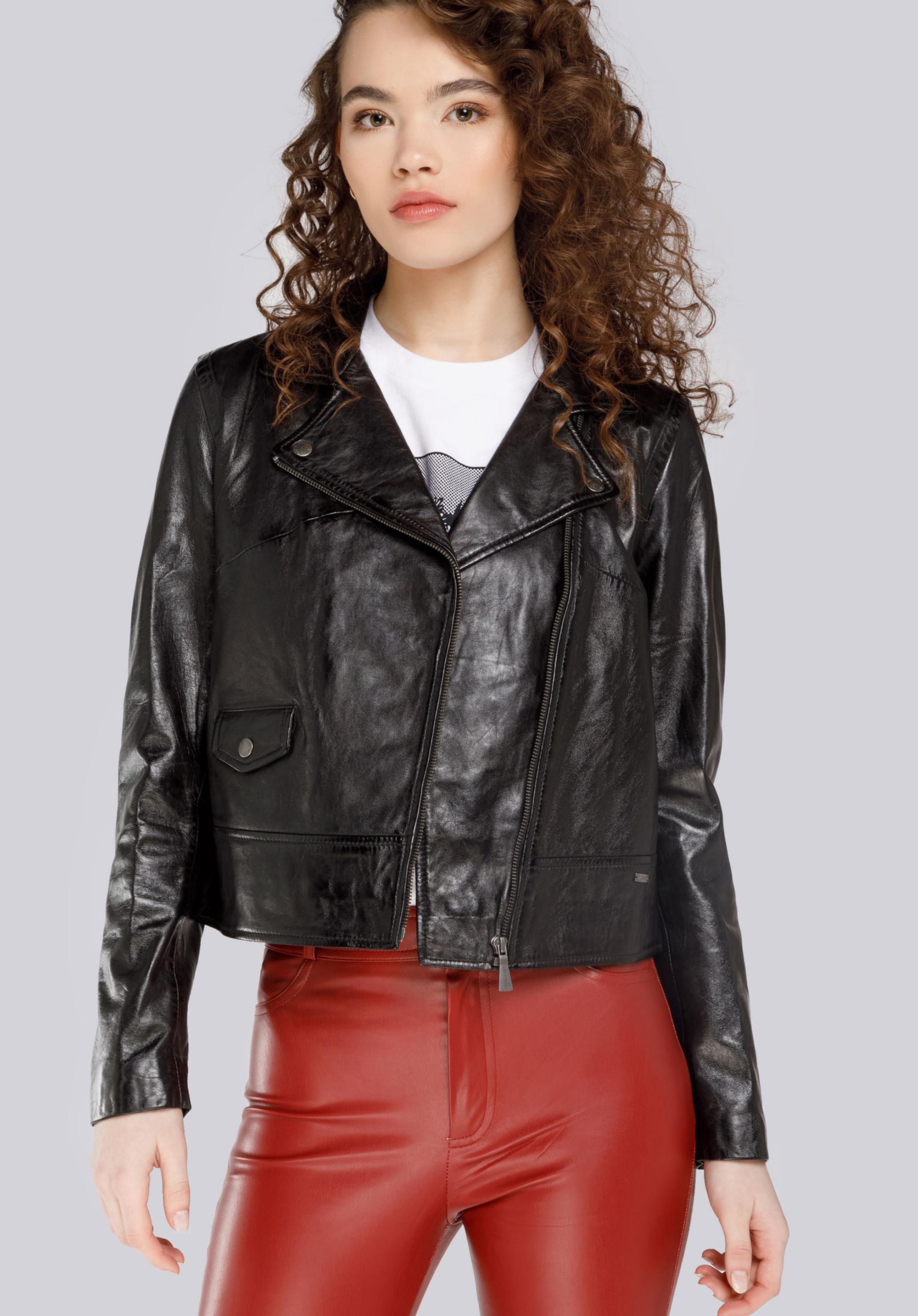 Ramones-Jacke für Damen mit Tasche