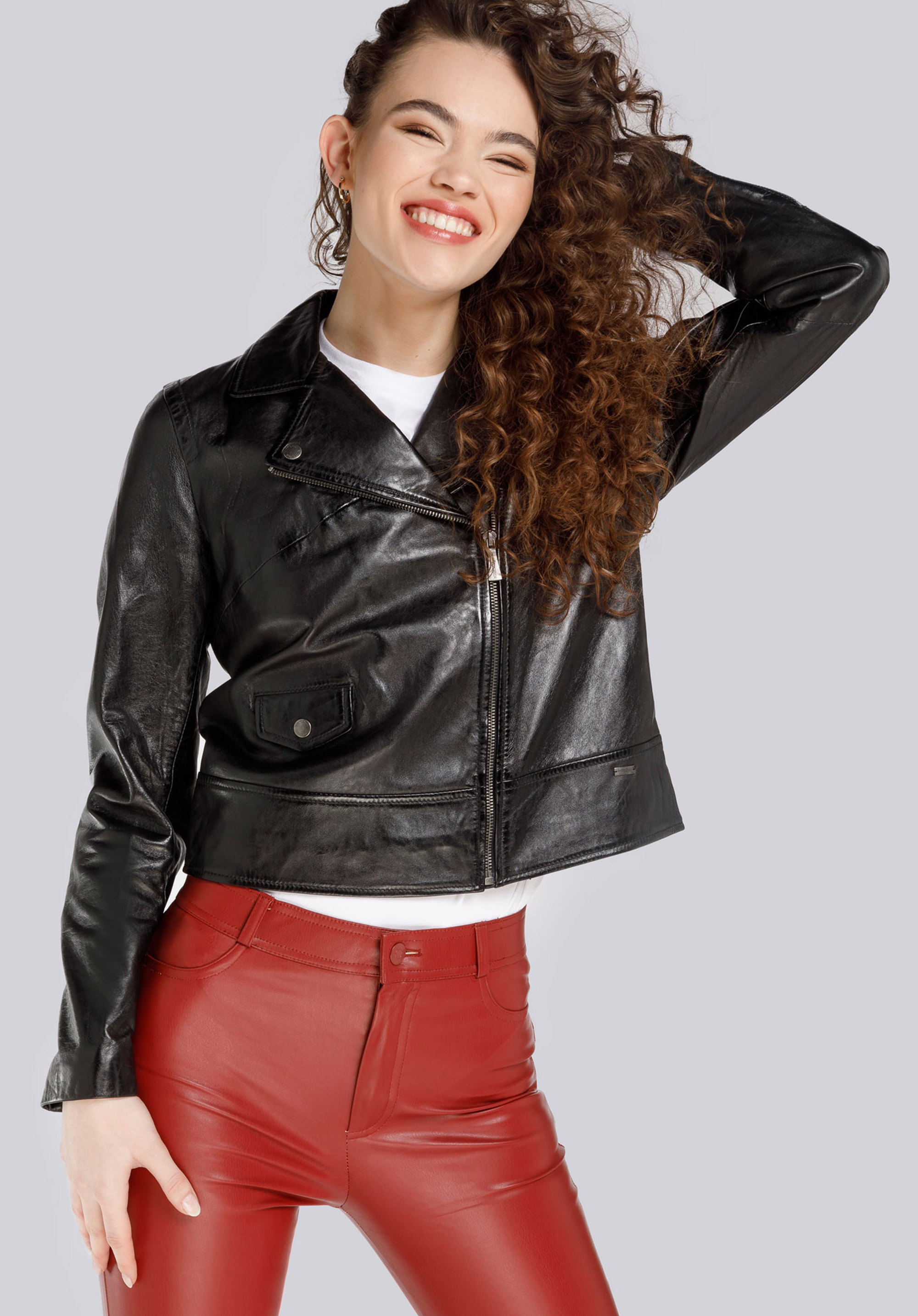 Ramones-Jacke für Damen mit Tasche