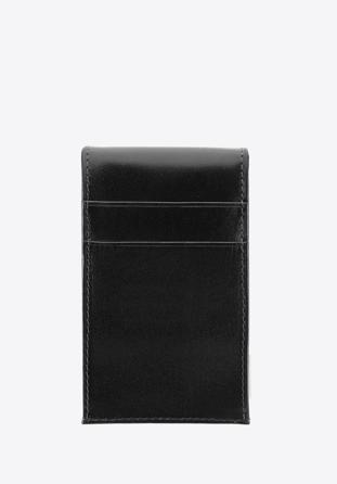 rechteckiges Schlüsseletui aus Echteder, schwarz, 21-2-015-1, Bild 1