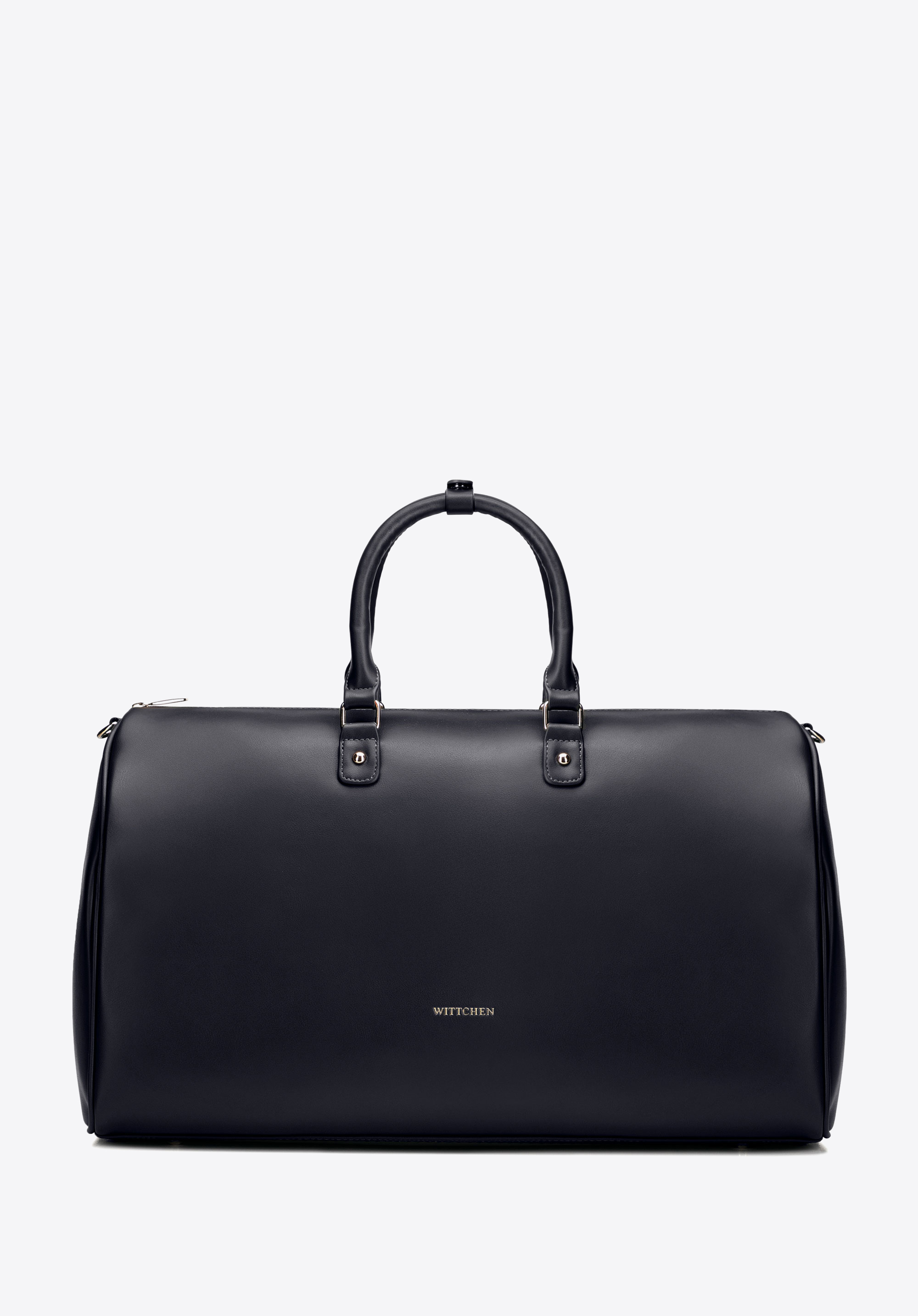 Reisetasche für Damen aus Kunstleder mit verstellbarem Riemen, schwarz, 102-4Y-906-1, Bild 1