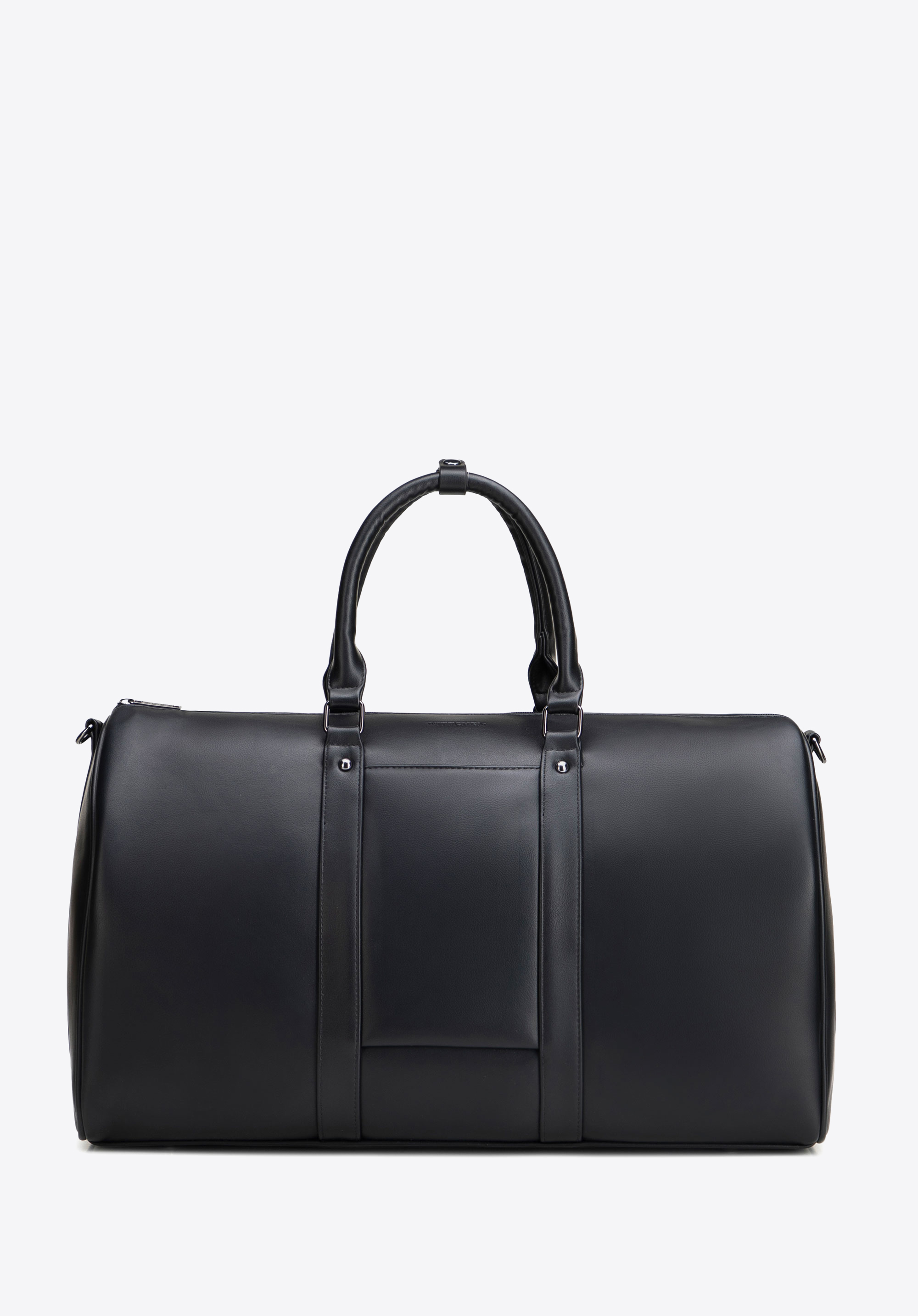 Reisetasche für Herren aus Kunstleder mit verstellbarem Riemen, schwarz, 102-3P-913-1, Bild 1