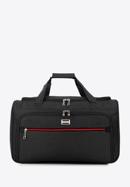 Reisetasche mit rotem Reißverschluss, schwarz, 56-3S-507-91, Bild 1