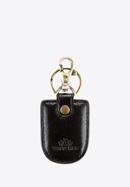 Runder Schlüsselanhänger aus Leder, schwarz, 21-2-008-4, Bild 1