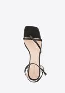 Sandaletten für Damen aus Leder mit dünnen Riemen, schwarz, 94-D-961-1-38, Bild 4