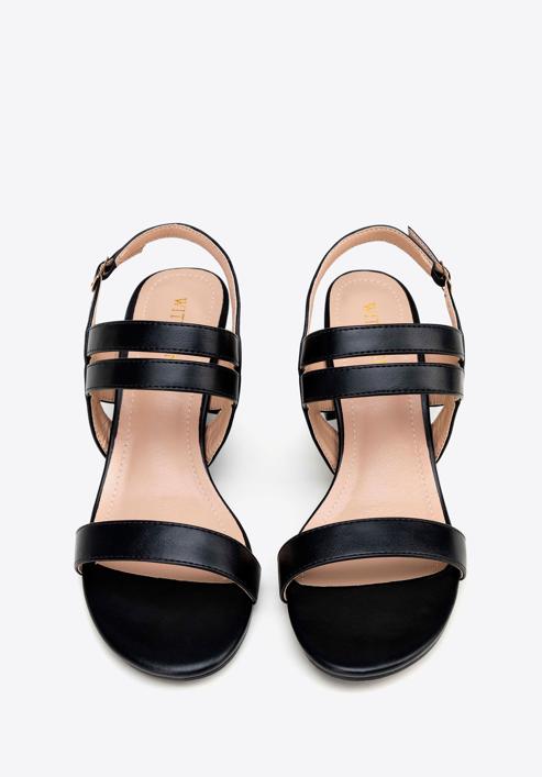 Sandaletten für Damen mit dünnem Riemen, schwarz, 98-DP-206-0-37, Bild 3