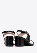Sandaletten für Damen mit dünnem Riemen, schwarz, 98-DP-206-0-37, Bild 4