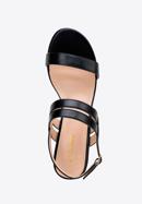 Sandaletten für Damen mit dünnem Riemen, schwarz, 98-DP-206-1-41, Bild 5
