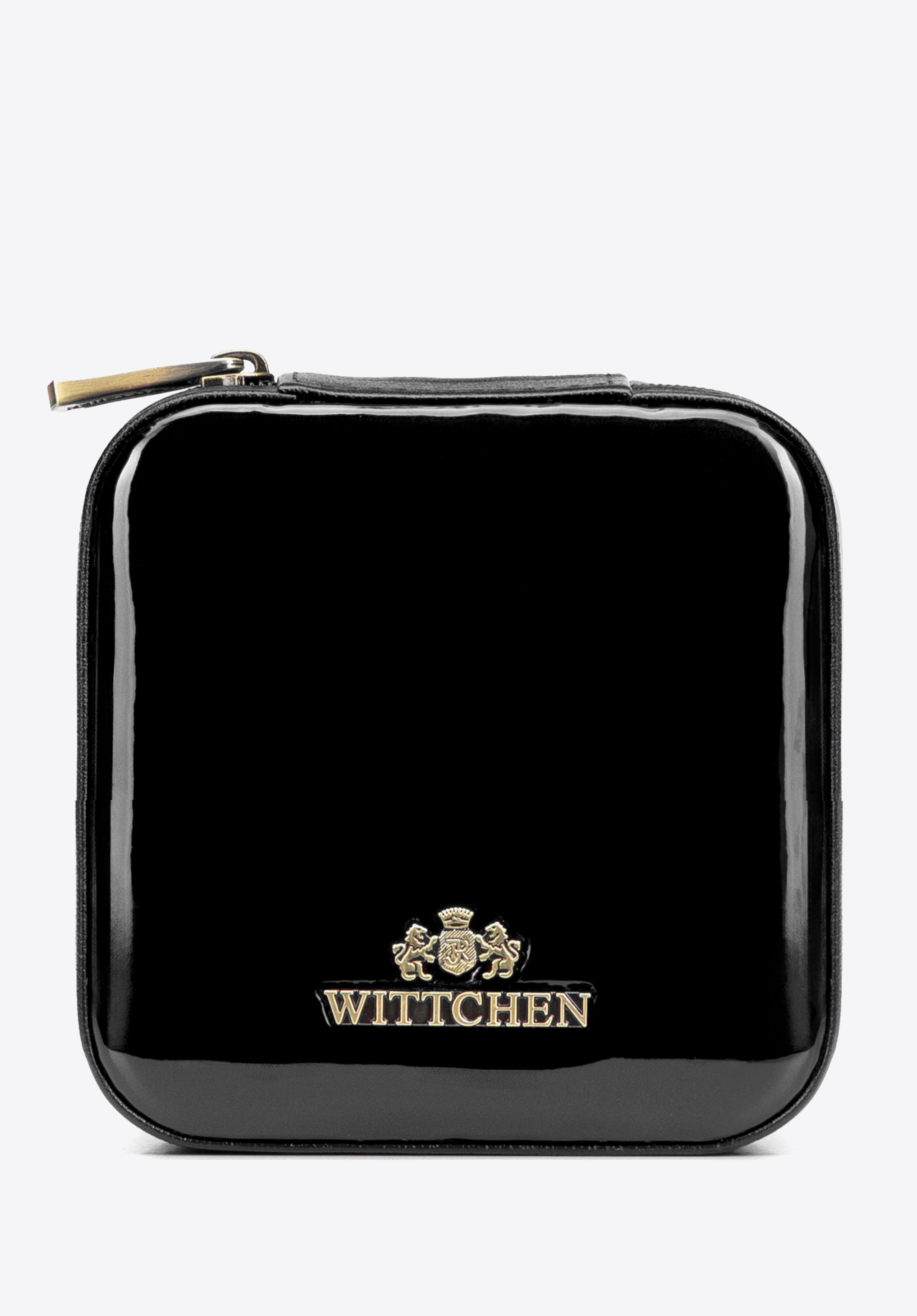 Schmuckkästchen aus Lackleder, schwarz, 25-2-300-1, Bild 1