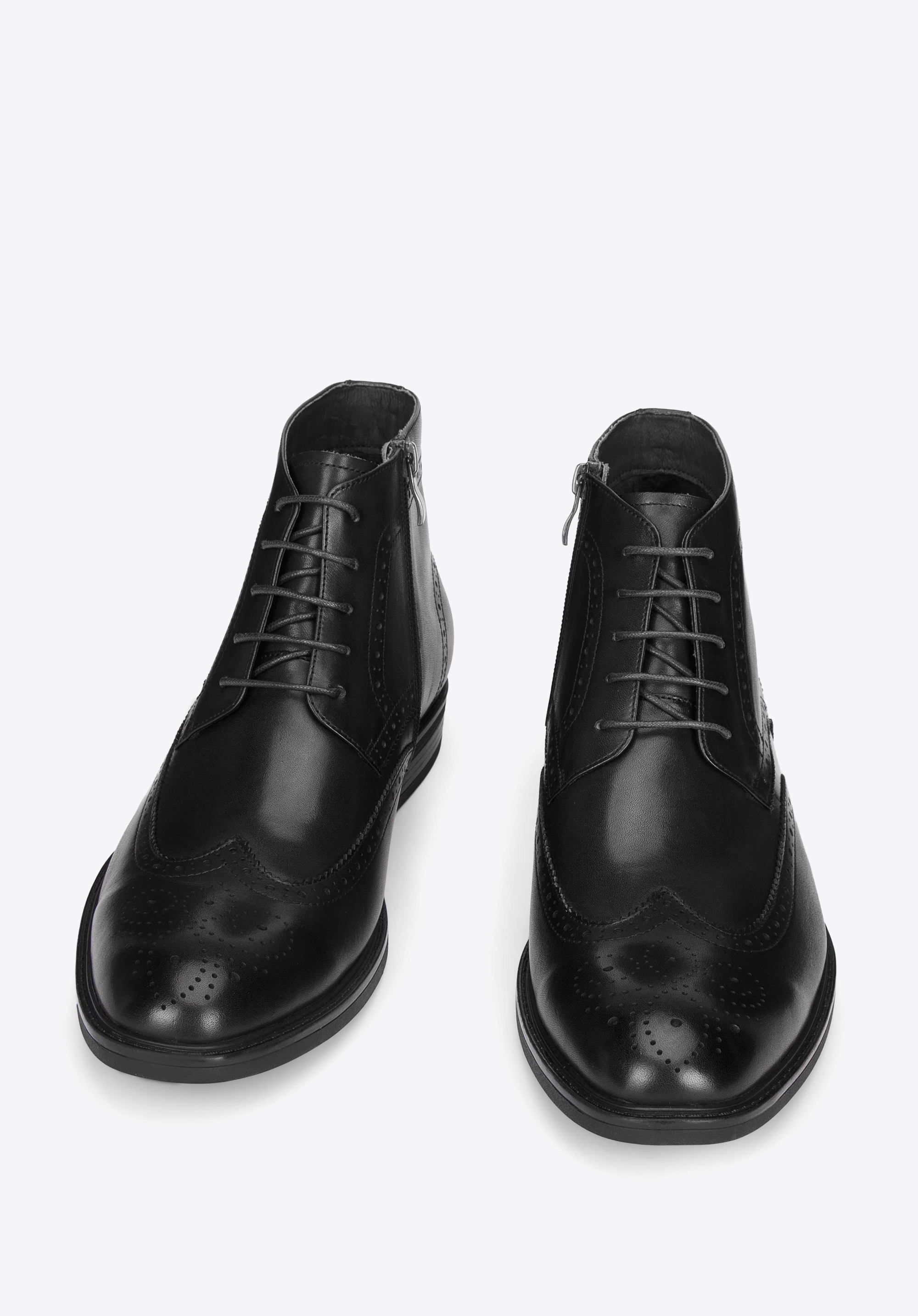 Schnürschuhe aus Leder für Herren, schwarz, 93-M-917-1-39, Bild 1