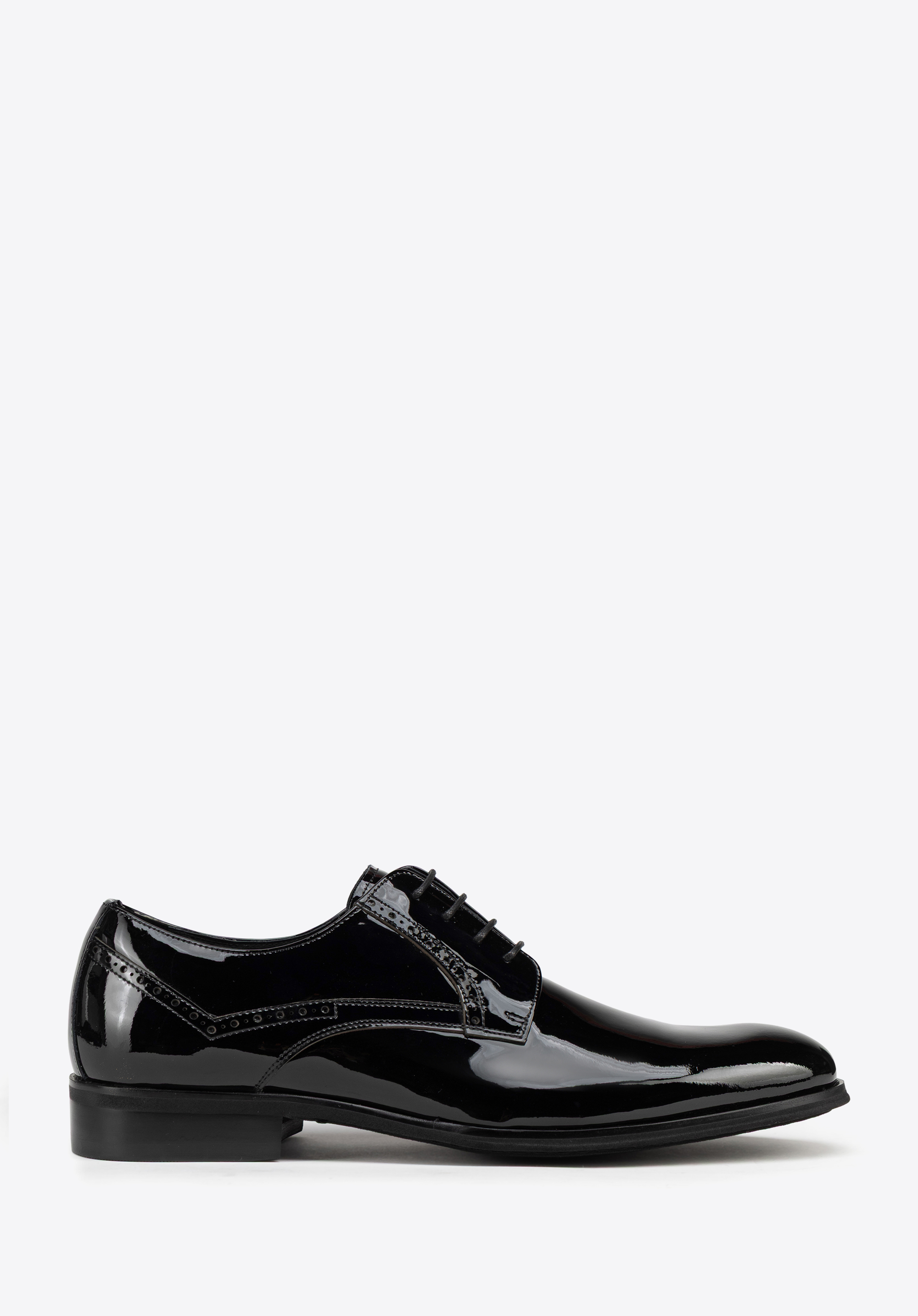 Herren Lackleder Derby Schuhe, schwarz, 100-M-514-1-42, Bild 1
