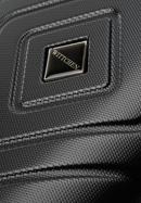 Großer Koffer  aus ABS mit geometrischer Prägung, schwarz-schwarzblau, 56-3A-753-91, Bild 9