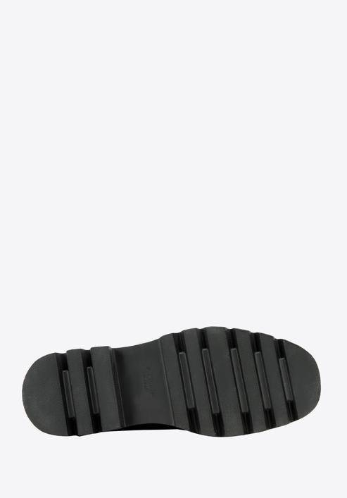 Mokassins aus Lackleder mit glitzernder Schnalle, schwarz-schwarzblau, 97-D-505-1L-40, Bild 6