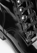 Stiefelette aus Leder mit Gummi, schwarz-schwarzblau, 93-D-953-1L-37, Bild 7