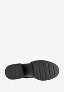 Stiefeletten aus Leder mit Reißverschluss vorne, schwarz-schwarzblau, 97-D-500-1L-36, Bild 5