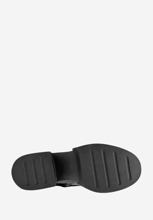 Stiefeletten aus Leder mit Reißverschluss vorne, schwarz-schwarzblau, 97-D-500-1L-35, Bild 5