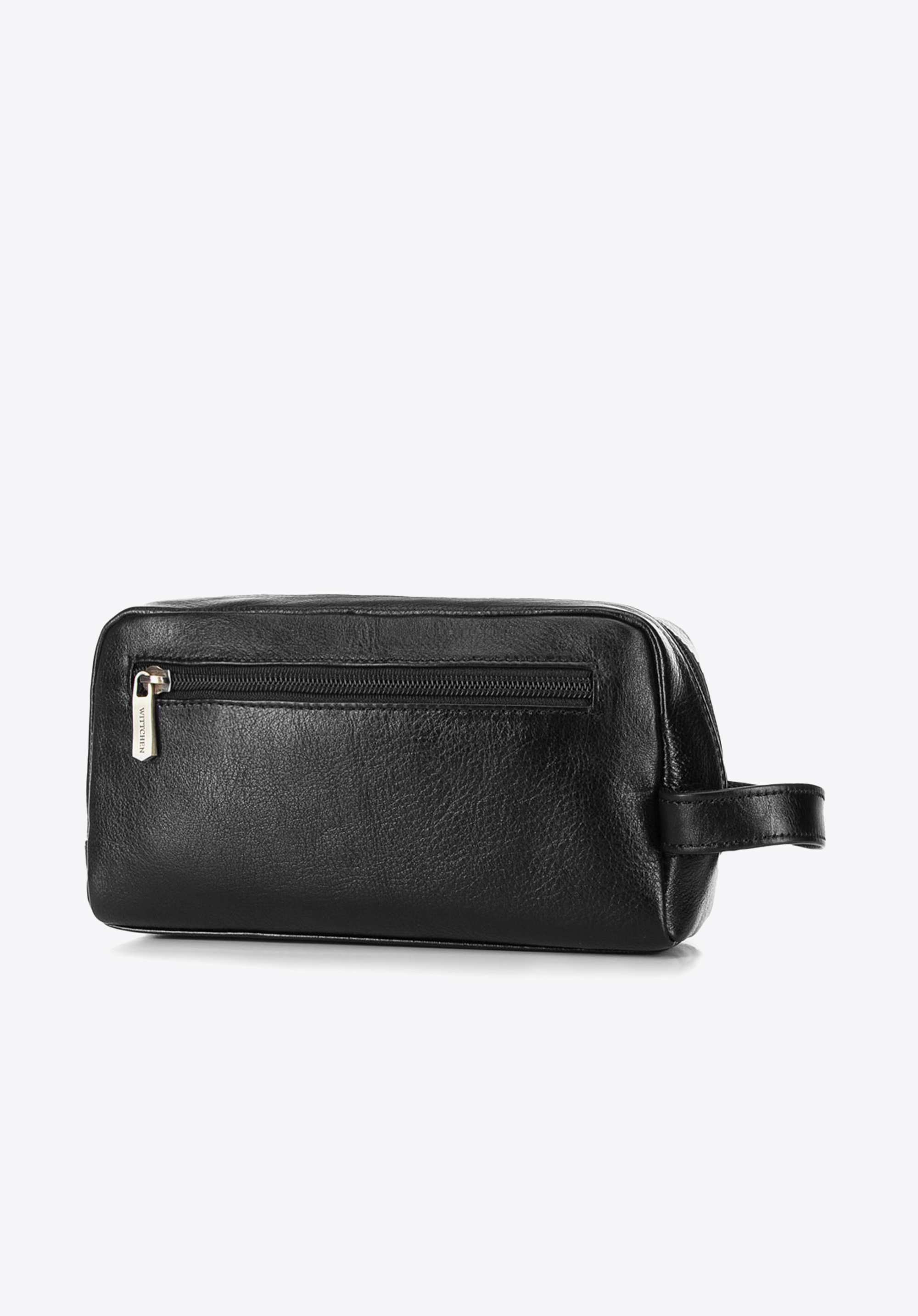Schwarze Kosmetiktasche, schwarz, 21-3-021-1, Bild 1