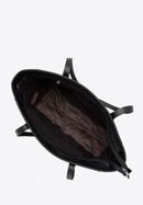 Shopper-Tasche aus Leder mit Monogramm, schwarz, 96-4E-630-1, Bild 4