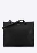 Shopper-Tasche aus  Öko-Leder, schwarz, 97-4Y-632-5, Bild 1