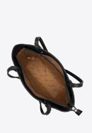 Shopper-Tasche aus Öko-Leder mit großer Vordertasche, schwarz, 97-4Y-534-7, Bild 4