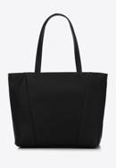 Shopper-Tasche aus Öko-Leder mit vertikalen Reißverschlüssen, schwarz, 97-4Y-530-9, Bild 3