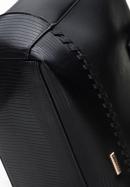 Shopper-Tasche mit dekorativem Einsatz und Riemen, schwarz, 95-4Y-524-1, Bild 5
