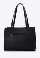 Shopper-Tasche mit gesteppter Vorderseite, schwarz, 97-4Y-610-N, Bild 3