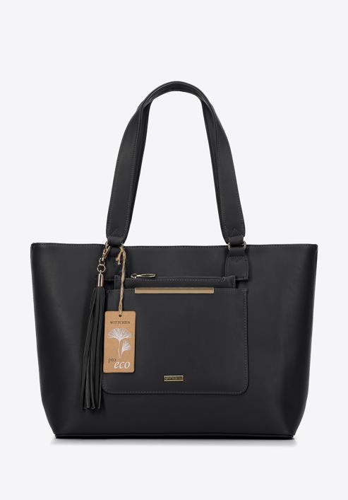 Shopper-Tasche mit herausnehmbarer Pro-Öko-Tasche, schwarz, 97-4Y-231-4, Bild 1