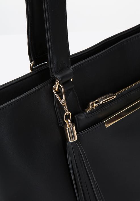 Shopper-Tasche mit herausnehmbarer Pro-Öko-Tasche, schwarz, 97-4Y-231-4, Bild 6