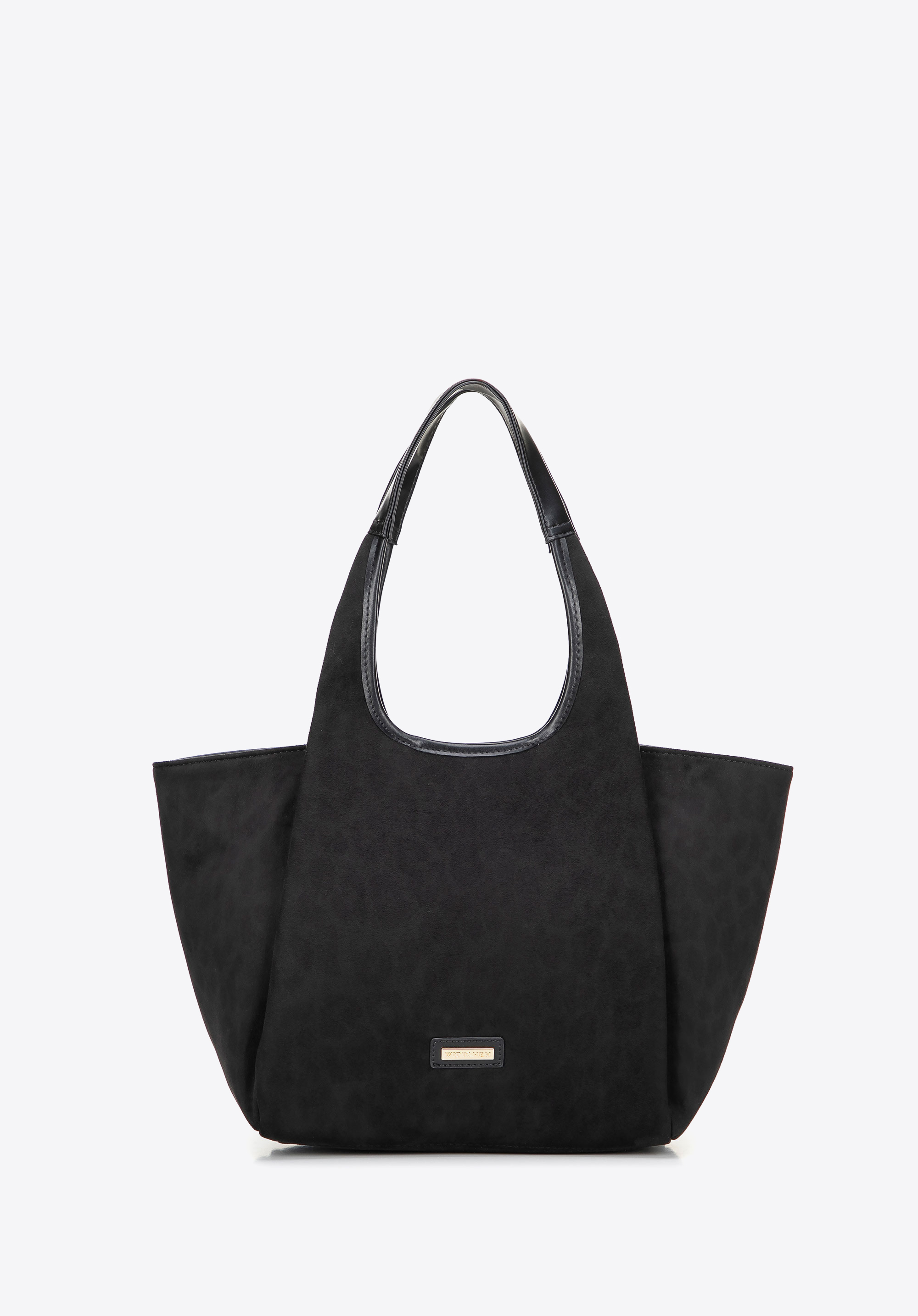 Shopper-Tasche mit Leopardenmuster, schwarz, 101-4Y-414-1, Bild 1