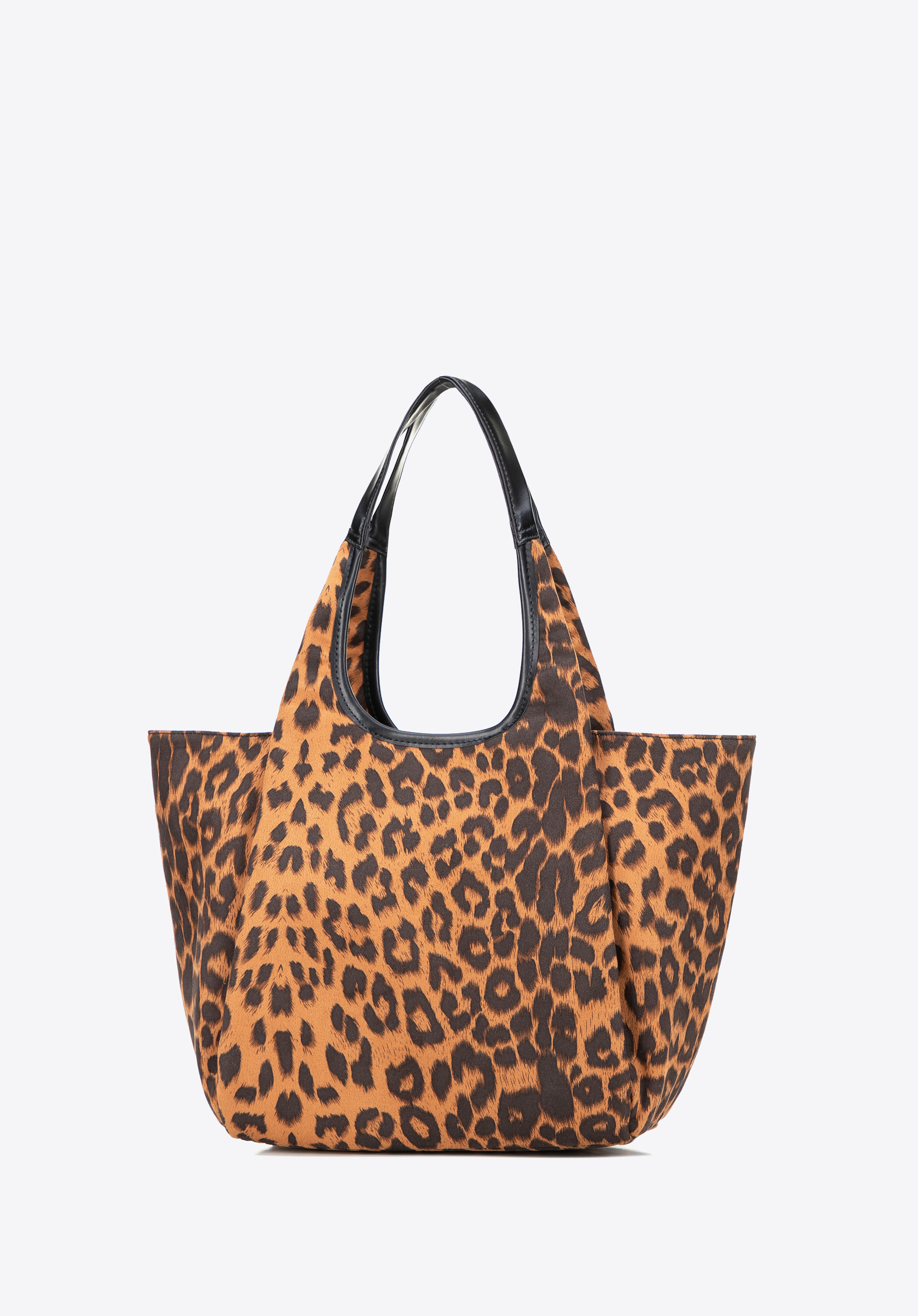 Shopper-Tasche mit Leopardenmuster, braun, 101-4Y-414-4, Bild 1