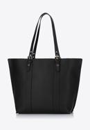 Shopper-Tasche mit Nietenriemen, schwarz, 97-4Y-771-3, Bild 3