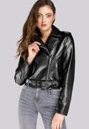 Cropped Jacke für Damen, schwarz-silber, 94-9P-105-P-XL, Bild 1