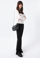 Gesteppte Damentasche mit Kette, schwarz-silber, 97-4Y-228-9, Bild 16