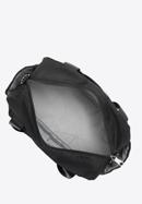 Kleine Reisetasche aus Nylon, schwarz-silber, 98-4Y-106-8, Bild 4