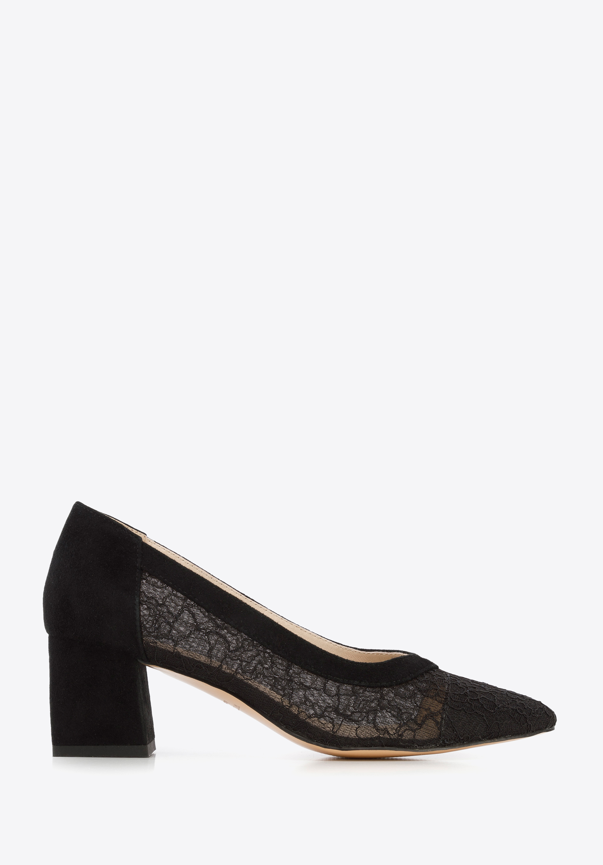 Transparente Pumps für Damen mit Blockabsatz