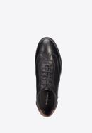 Sneaker für Herren aus Leder mit flacher Sohle, schwarz, 93-M-506-1-40, Bild 5
