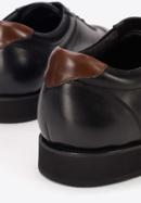 Sneaker für Herren aus Leder mit flacher Sohle, schwarz, 93-M-506-1-42, Bild 7